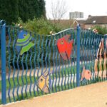 Coventry Canal Art Trail. Fish Fence