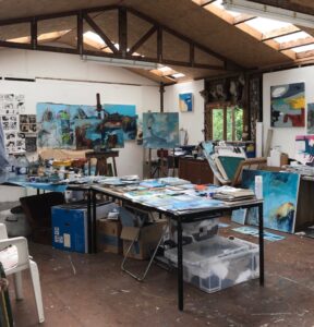 Shave Farm Artist Workshops. Image of main painting studio.